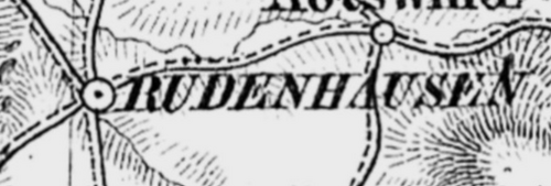Historischer Kartenausschnitt Rüdenhausen 1860